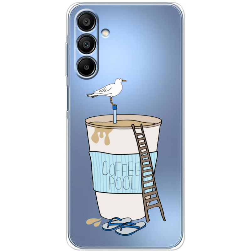 Прозрачный чехол BoxFace Samsung Galaxy A16 5G (A166) Segull in Cofee Pool