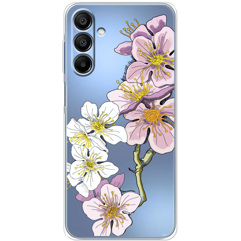 Прозрачный чехол BoxFace Samsung Galaxy A16 5G (A166) Cherry Blossom