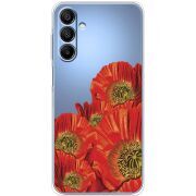 Прозрачный чехол BoxFace Samsung Galaxy A16 5G (A166) Red Poppies