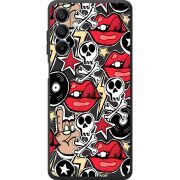 Черный чехол BoxFace Samsung Galaxy A16 5G (A166) Rock Graffiti