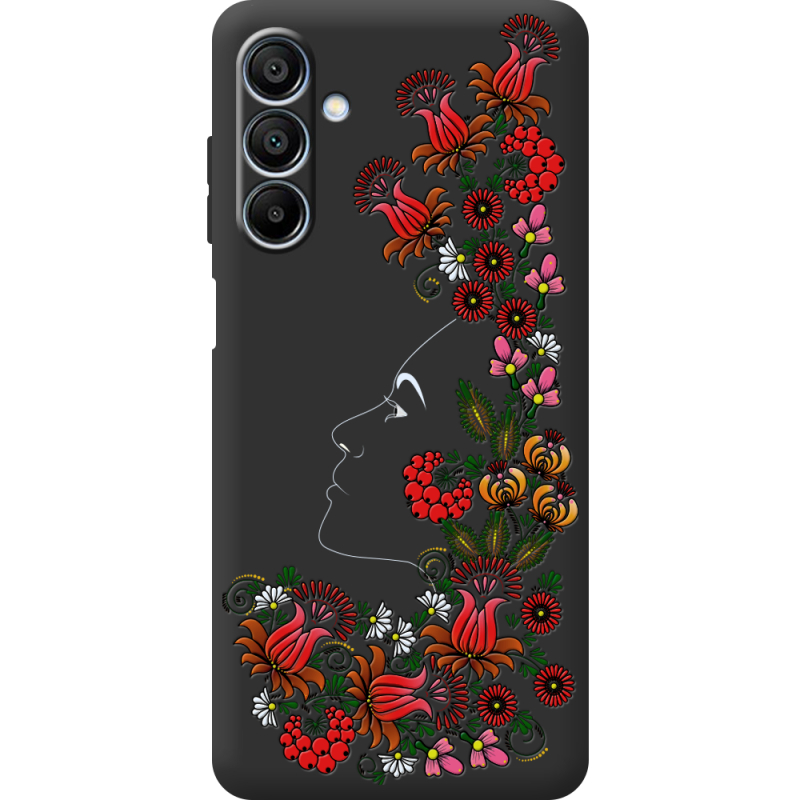 Черный чехол BoxFace Samsung Galaxy A16 5G (A166) 3D Ukrainian Muse