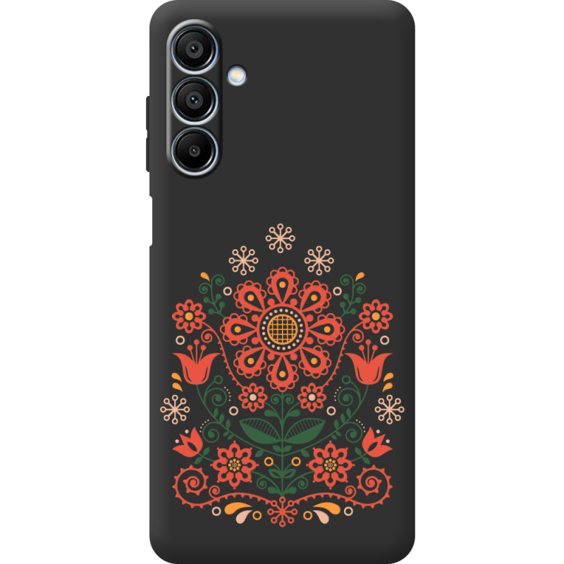 Черный чехол BoxFace Samsung Galaxy A16 5G (A166) Ukrainian Ornament