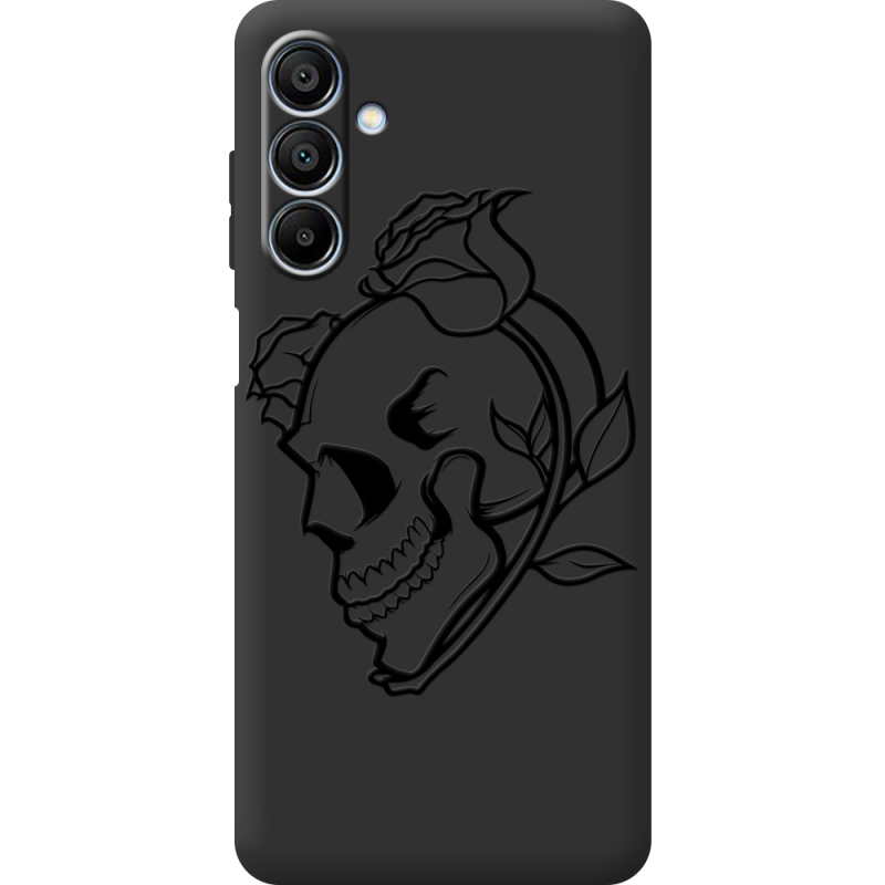 Черный чехол BoxFace Samsung Galaxy A16 5G (A166) Skull and Roses