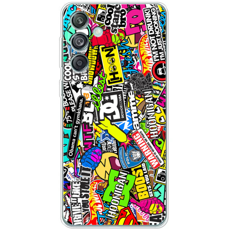 Чехол BoxFace Samsung Galaxy M55 5G (M556) Multicolored Inscriptions