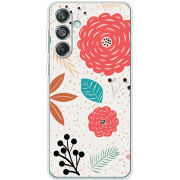 Чехол BoxFace Samsung Galaxy M55 5G (M556) Line Flowers