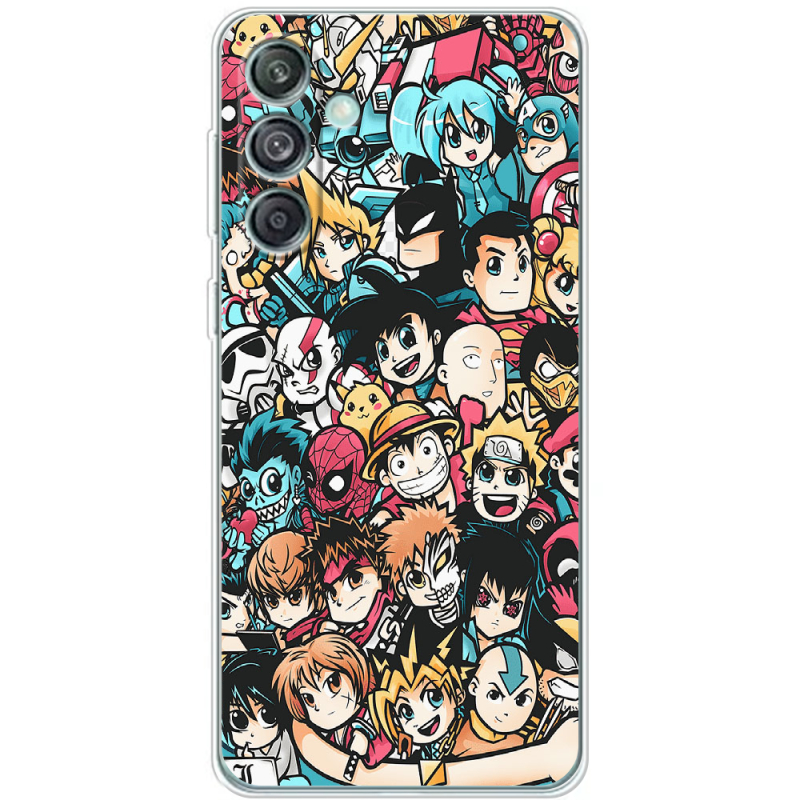 Чехол BoxFace Samsung Galaxy M55 5G (M556) Anime Stickers