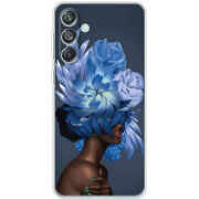 Чехол BoxFace Samsung Galaxy M55 5G (M556) Exquisite Blue Flowers