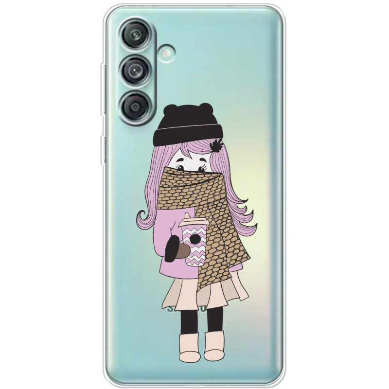 Прозрачный чехол BoxFace Samsung Galaxy M55 5G (M556) Winter Morning Girl