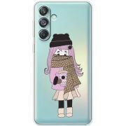 Прозрачный чехол BoxFace Samsung Galaxy M55 5G (M556) Winter Morning Girl