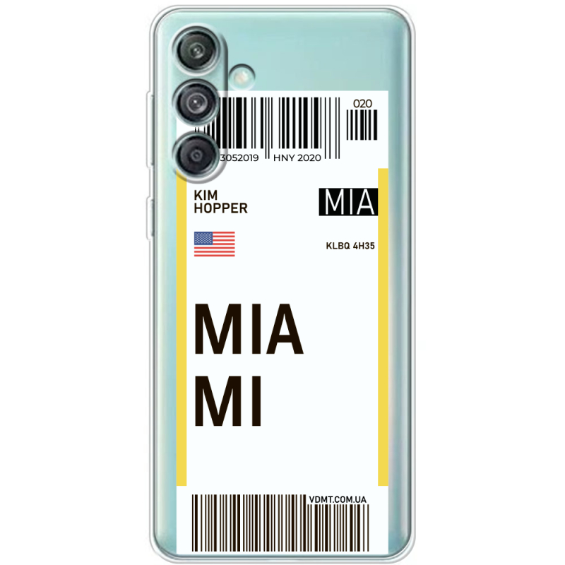 Прозрачный чехол BoxFace Samsung Galaxy M55 5G (M556) Ticket Miami