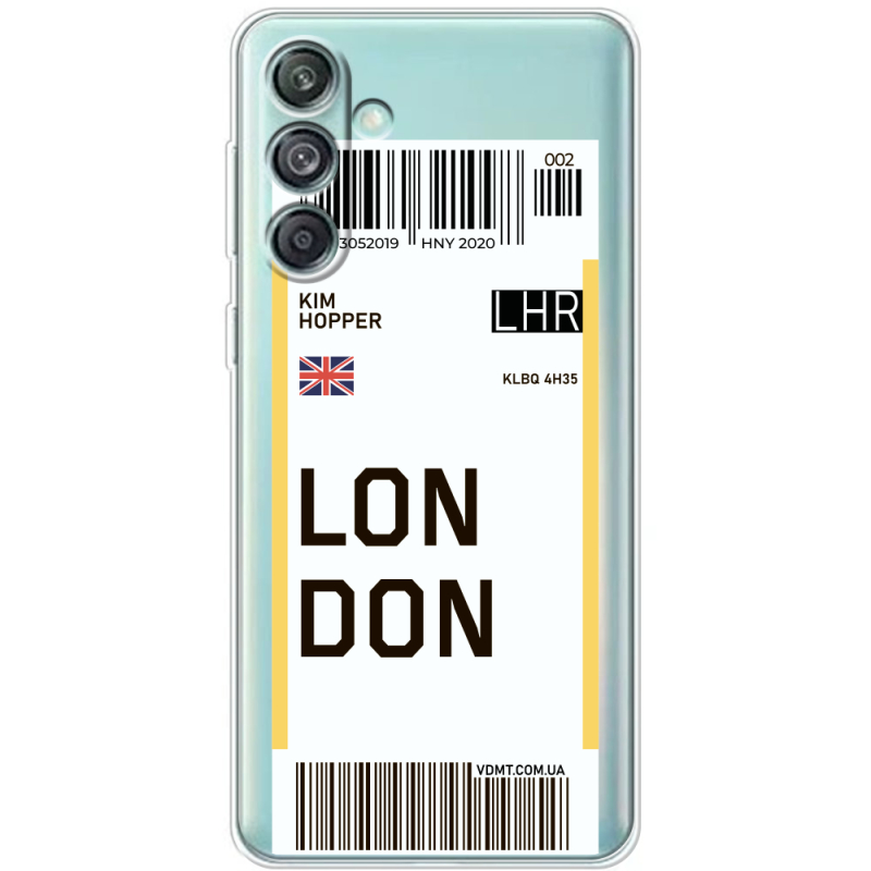 Прозрачный чехол BoxFace Samsung Galaxy M55 5G (M556) Ticket London