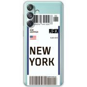 Прозрачный чехол BoxFace Samsung Galaxy M55 5G (M556) Ticket New York