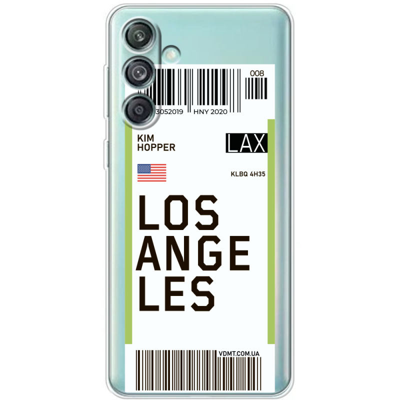 Прозрачный чехол BoxFace Samsung Galaxy M55 5G (M556) Ticket Los Angeles