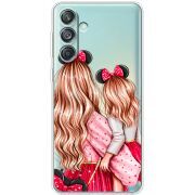 Прозрачный чехол BoxFace Samsung Galaxy M55 5G (M556) Mouse Girls