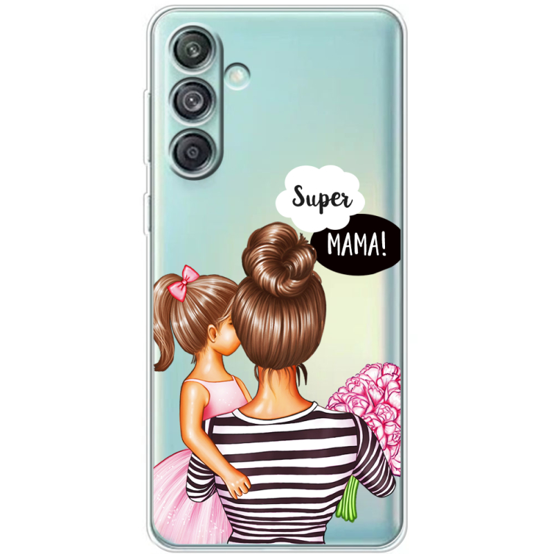 Прозрачный чехол BoxFace Samsung Galaxy M55 5G (M556) Super Mama and Daughter