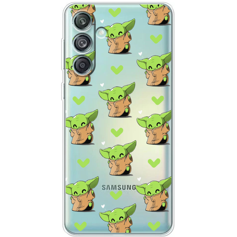 Прозрачный чехол BoxFace Samsung Galaxy M55 5G (M556) Pattern Baby Yoda