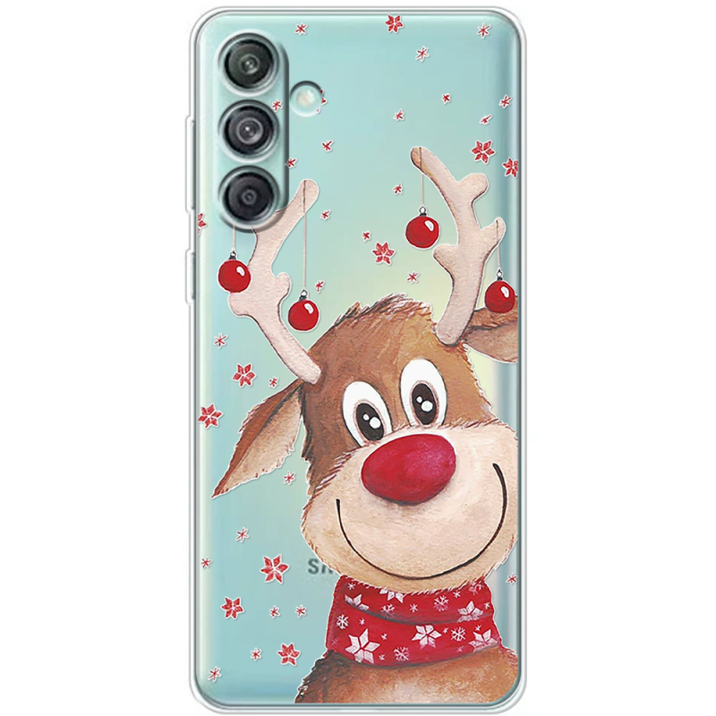 Прозрачный чехол BoxFace Samsung Galaxy M55 5G (M556) Winter Deer