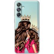 Прозрачный чехол BoxFace Samsung Galaxy M55 5G (M556) Queen and Princess