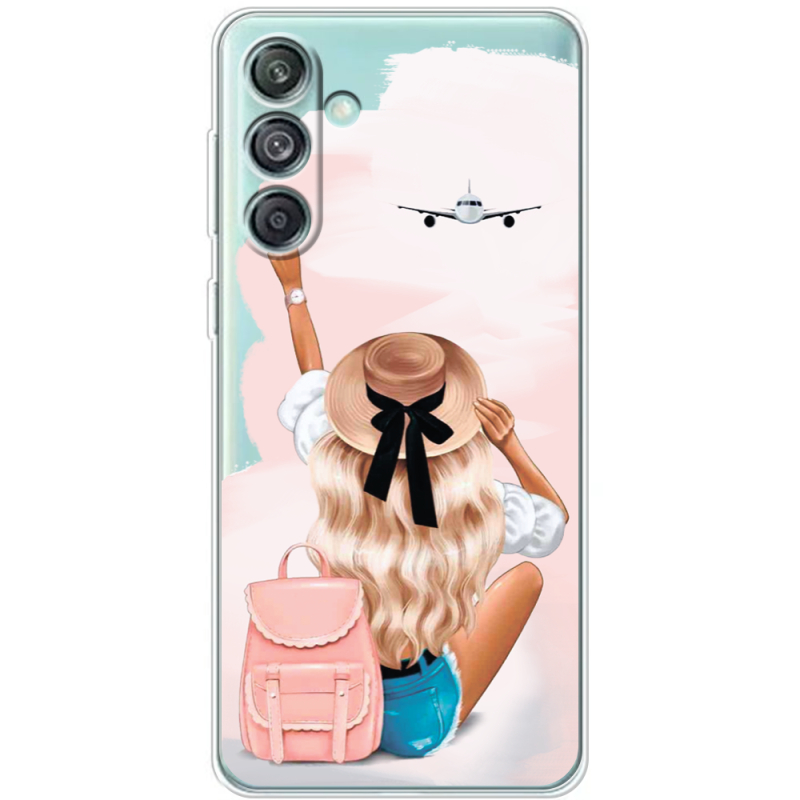 Прозрачный чехол BoxFace Samsung Galaxy M55 5G (M556) Travel Girl