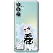 Прозрачный чехол BoxFace Samsung Galaxy M55 5G (M556) Cat Style