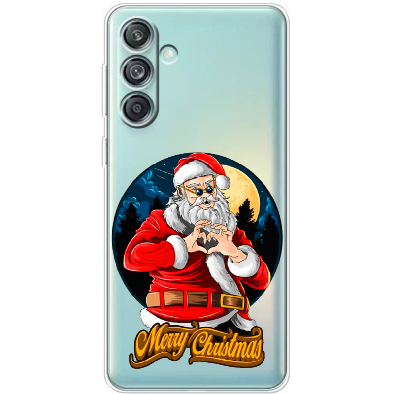 Прозрачный чехол BoxFace Samsung Galaxy M55 5G (M556) Cool Santa