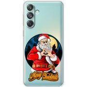 Прозрачный чехол BoxFace Samsung Galaxy M55 5G (M556) Cool Santa