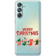 Прозрачный чехол BoxFace Samsung Galaxy M55 5G (M556) Merry Christmas