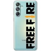 Прозрачный чехол BoxFace Samsung Galaxy M55 5G (M556) Free Fire Black Logo