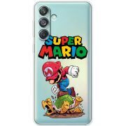 Прозрачный чехол BoxFace Samsung Galaxy M55 5G (M556) Super Mario