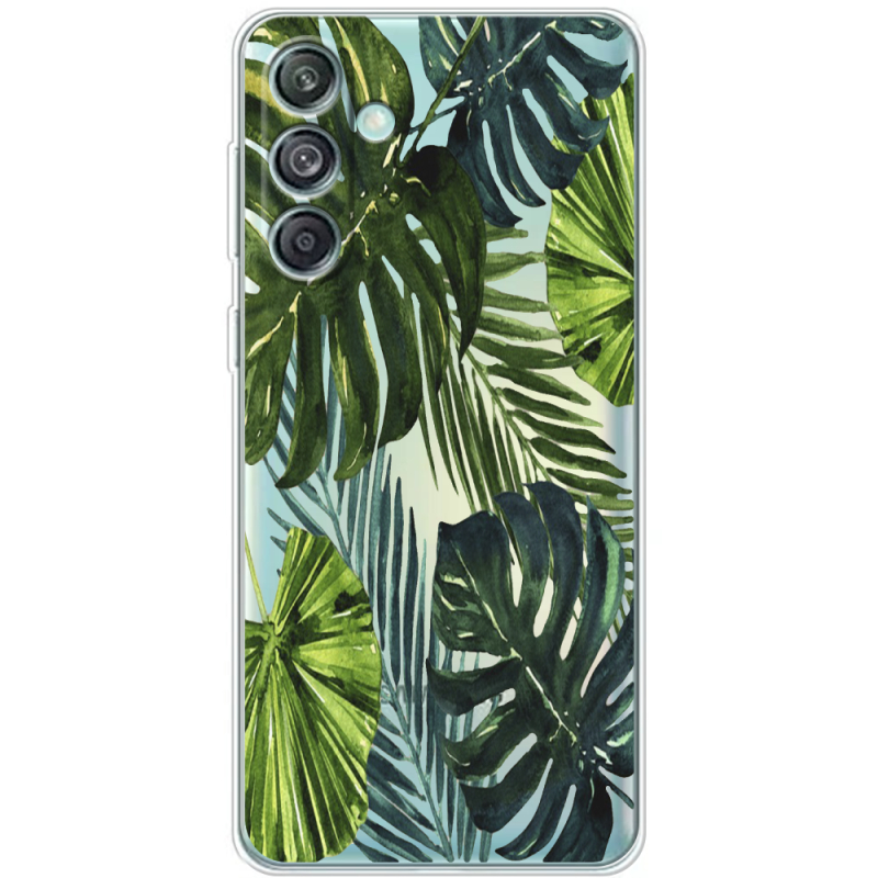 Прозрачный чехол BoxFace Samsung Galaxy M55 5G (M556) Palm Tree