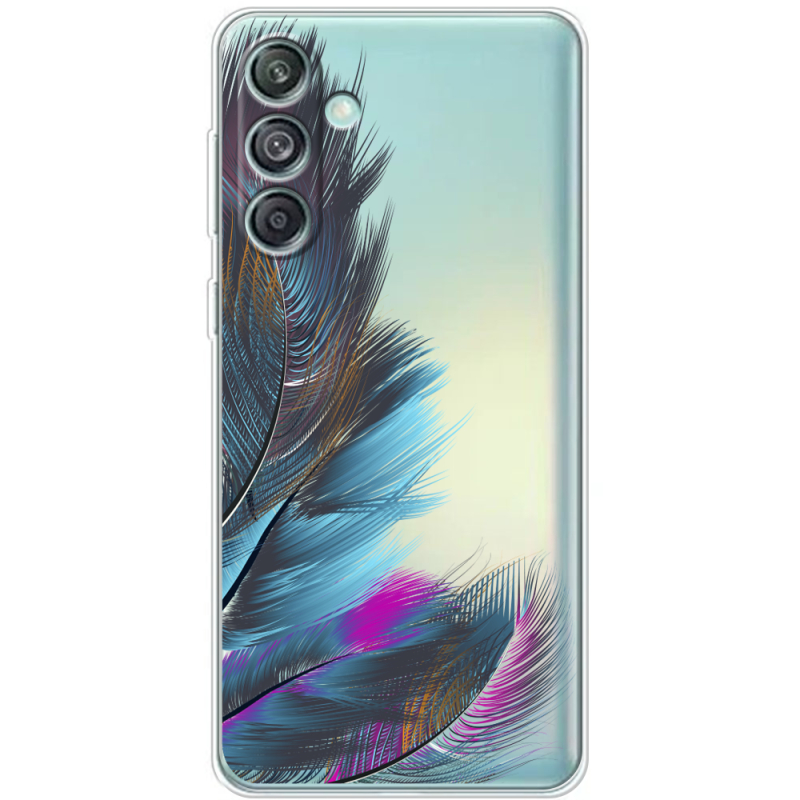 Прозрачный чехол BoxFace Samsung Galaxy M55 5G (M556) Feathers