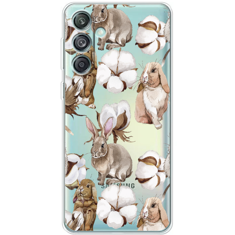 Прозрачный чехол BoxFace Samsung Galaxy M55 5G (M556) Cotton and Rabbits