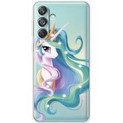 Чехол со стразами Samsung Galaxy M55 5G (M556) Unicorn Queen