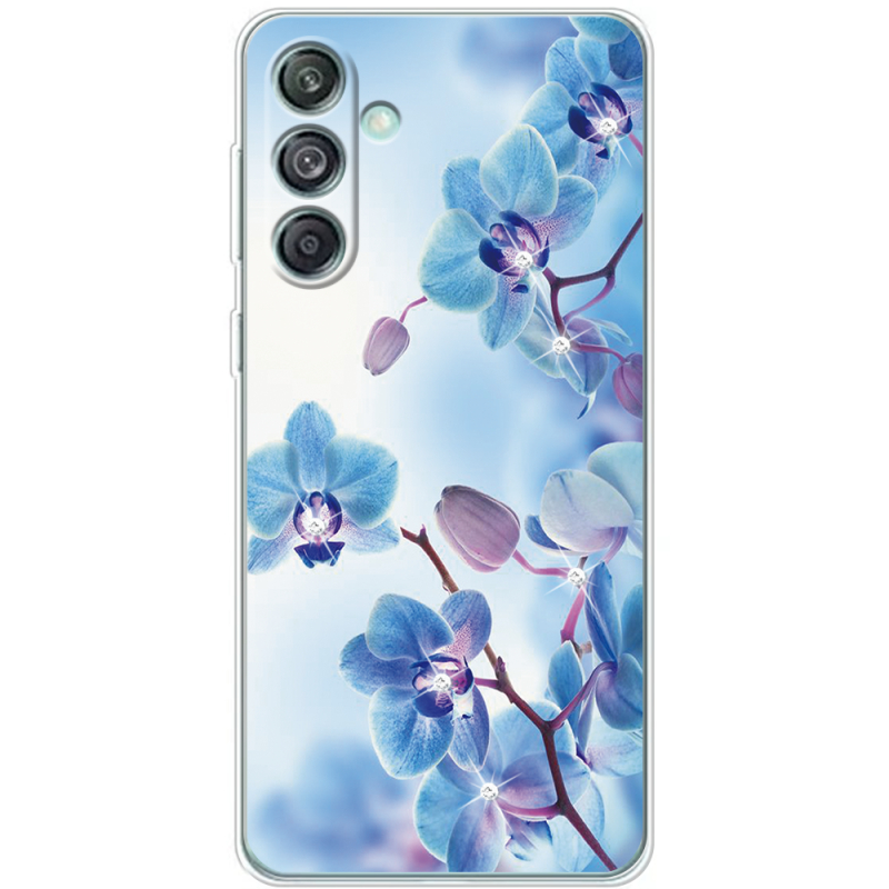 Чехол со стразами Samsung Galaxy M55 5G (M556) Orchids