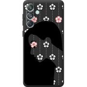 Черный чехол BoxFace Samsung Galaxy M55 5G (M556) Flower Hair