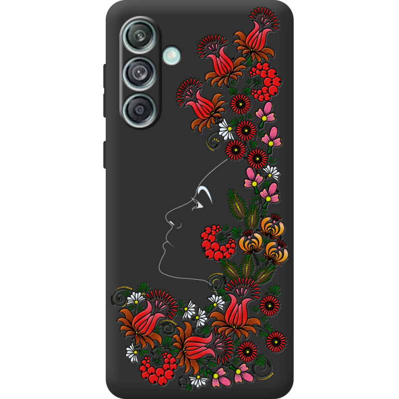 Черный чехол BoxFace Samsung Galaxy M55 5G (M556) 3D Ukrainian Muse