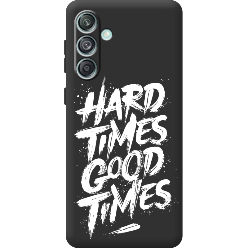 Черный чехол BoxFace Samsung Galaxy M55 5G (M556) Hard Times Good Times