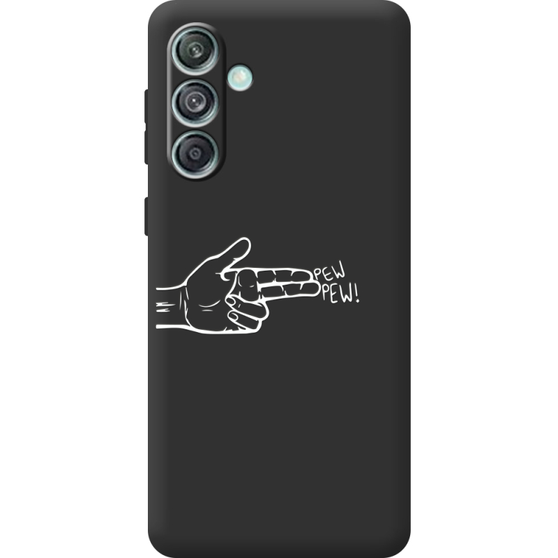 Черный чехол BoxFace Samsung Galaxy M55 5G (M556) Pew Pew