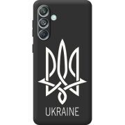 Черный чехол BoxFace Samsung Galaxy M55 5G (M556) Тризуб монограмма ukraine