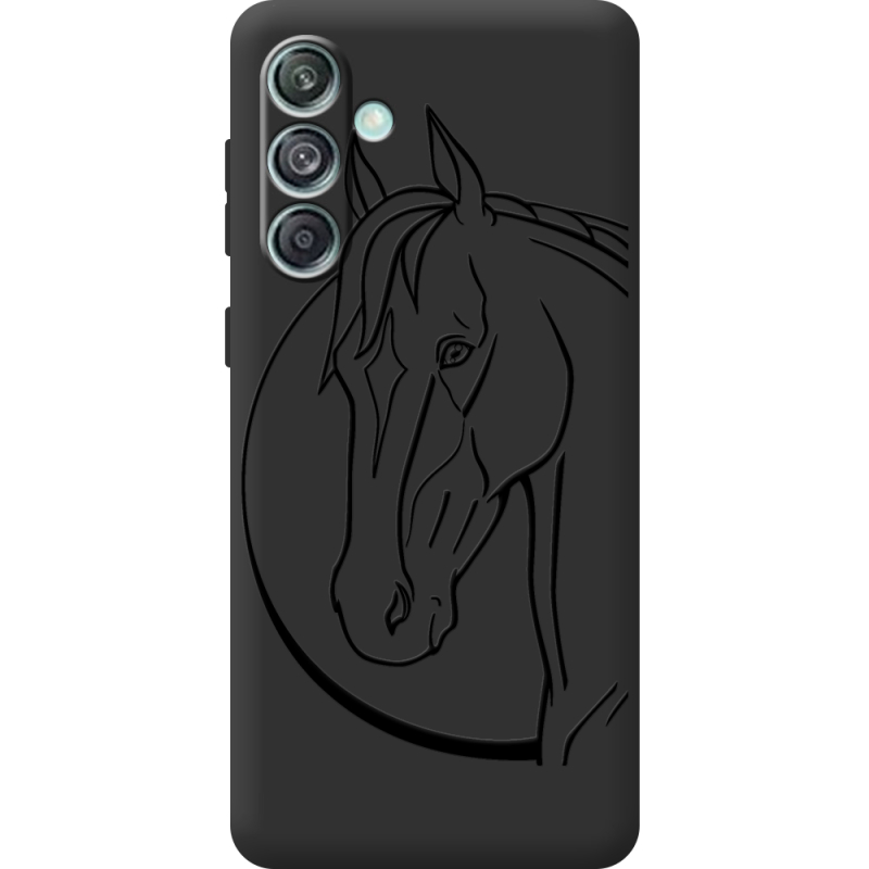 Черный чехол BoxFace Samsung Galaxy M55 5G (M556) Horse