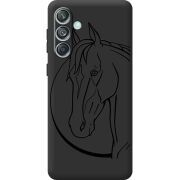 Черный чехол BoxFace Samsung Galaxy M55 5G (M556) Horse