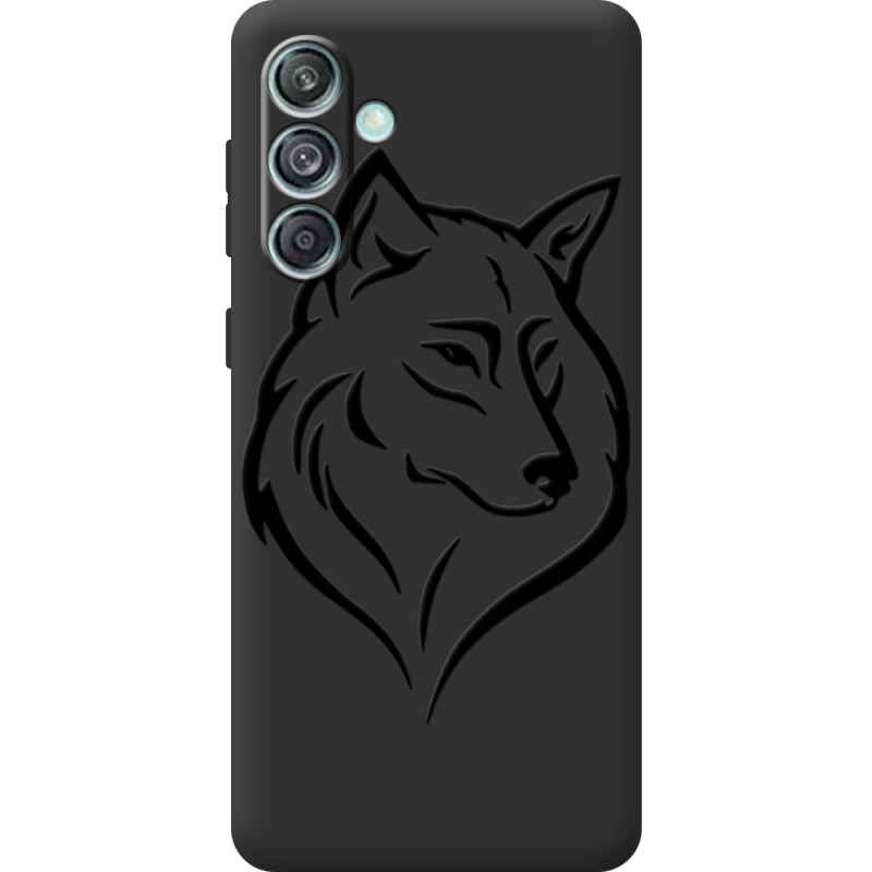 Черный чехол BoxFace Samsung Galaxy M55 5G (M556) Wolf