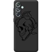 Черный чехол BoxFace Samsung Galaxy M55 5G (M556) Skull and Roses