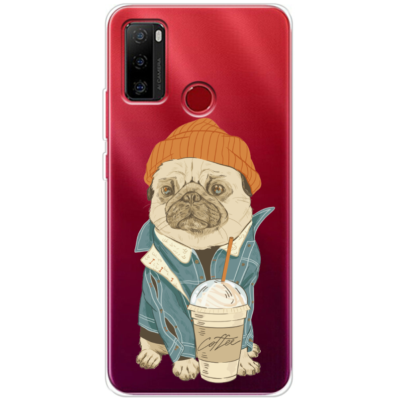 Прозрачный чехол BoxFace Ulefone Note 10 Dog Coffeeman