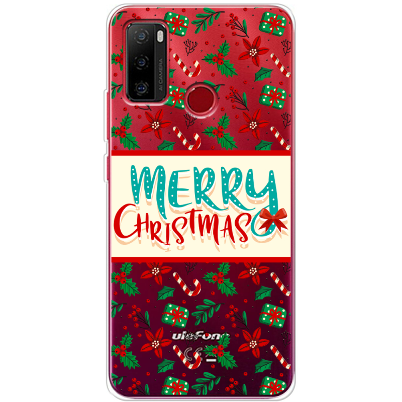 Прозрачный чехол BoxFace Ulefone Note 10 Vintage Christmas Pattern