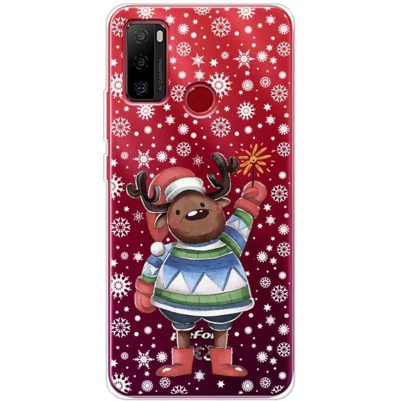 Прозрачный чехол BoxFace Ulefone Note 10 Christmas Deer with Snow