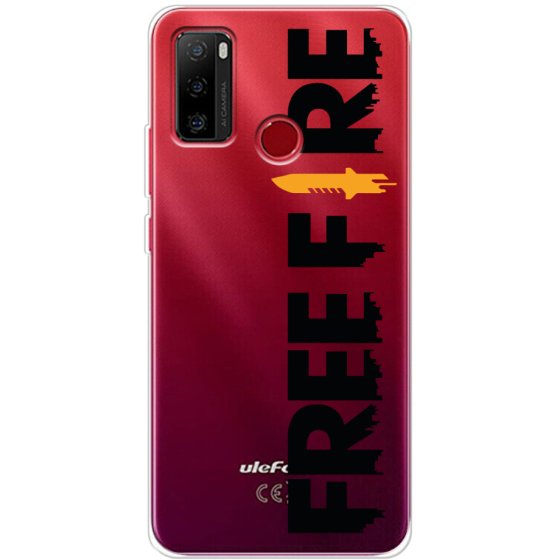 Прозрачный чехол BoxFace Ulefone Note 10 Free Fire Black Logo