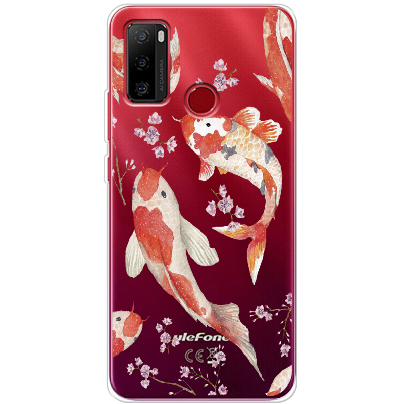 Прозрачный чехол BoxFace Ulefone Note 10 Japanese Koi Fish