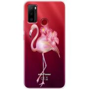 Прозрачный чехол BoxFace Ulefone Note 10 Floral Flamingo