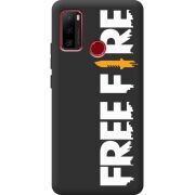 Черный чехол BoxFace Ulefone Note 10 Free Fire White Logo